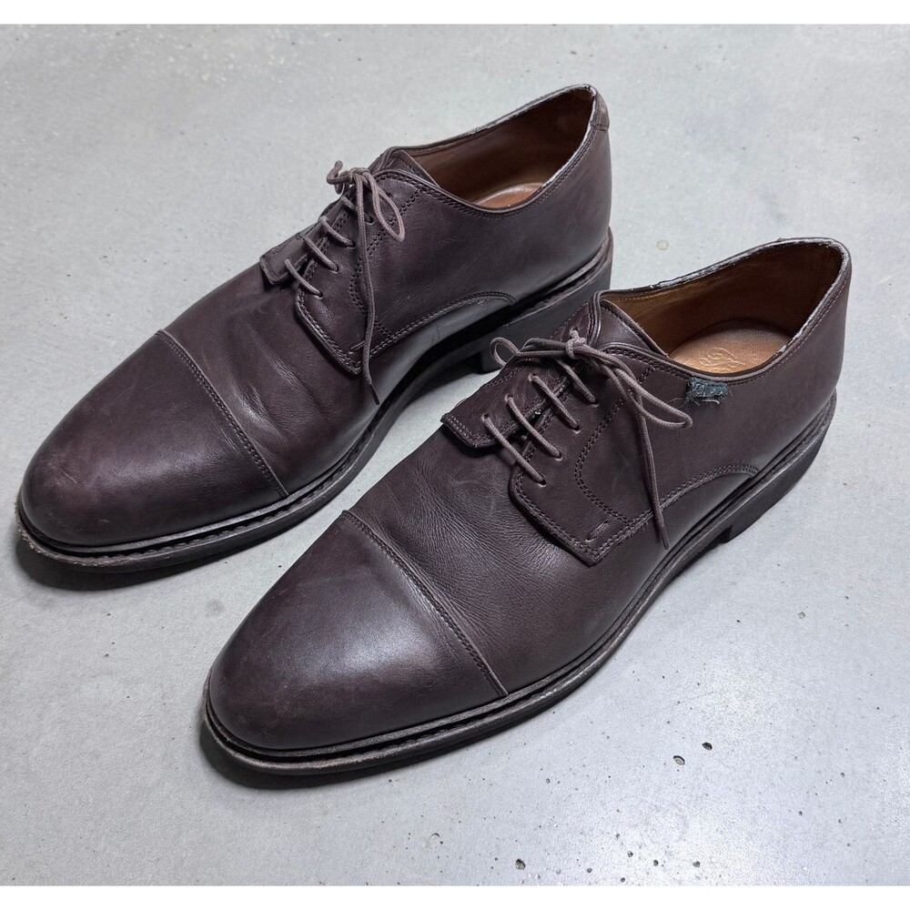 Paraboot Men’s Derby Shoes 8.5 UK (US 9.5) Dark Brown Leather Norwegian French